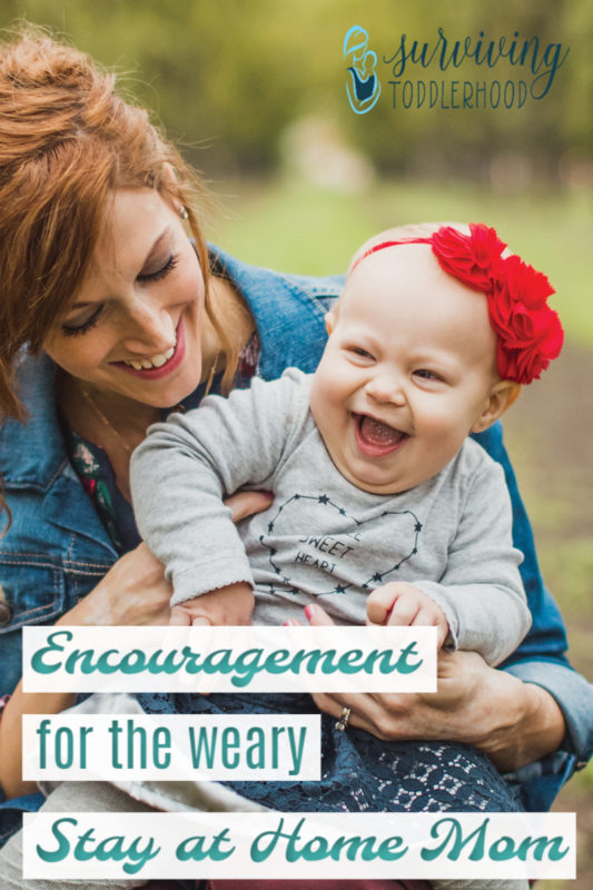 Encouragement for the Weary Stay at Home Mom. You are an image bearer of God! #stayathomemom #christianmotherhood #momlife 