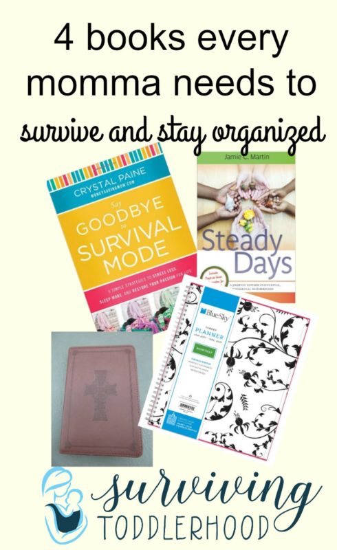 4 Books Every Momma NEEDS to Survive and Stay Organized. If you have toddlers and/or other littles it can be hard to feel like you are actually accomplishing anything during the day, here are four books that can help you get out of survival mode and back into a routine.