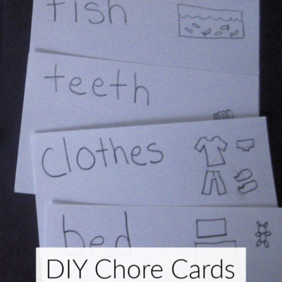 Make Your Own: Chore Cards for Preschoolers