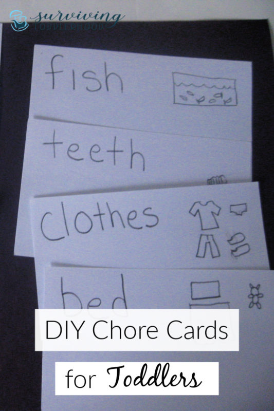 Chore Cards for Preschoolers and Toddlers #motherhood #homeschooling #montessori #totschool