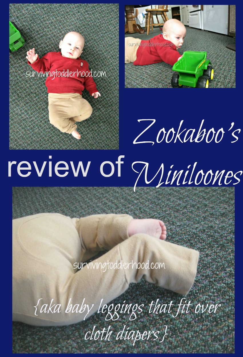Review of Zookaboo’s Miniloone {aka pants that fit over cloth diapers}