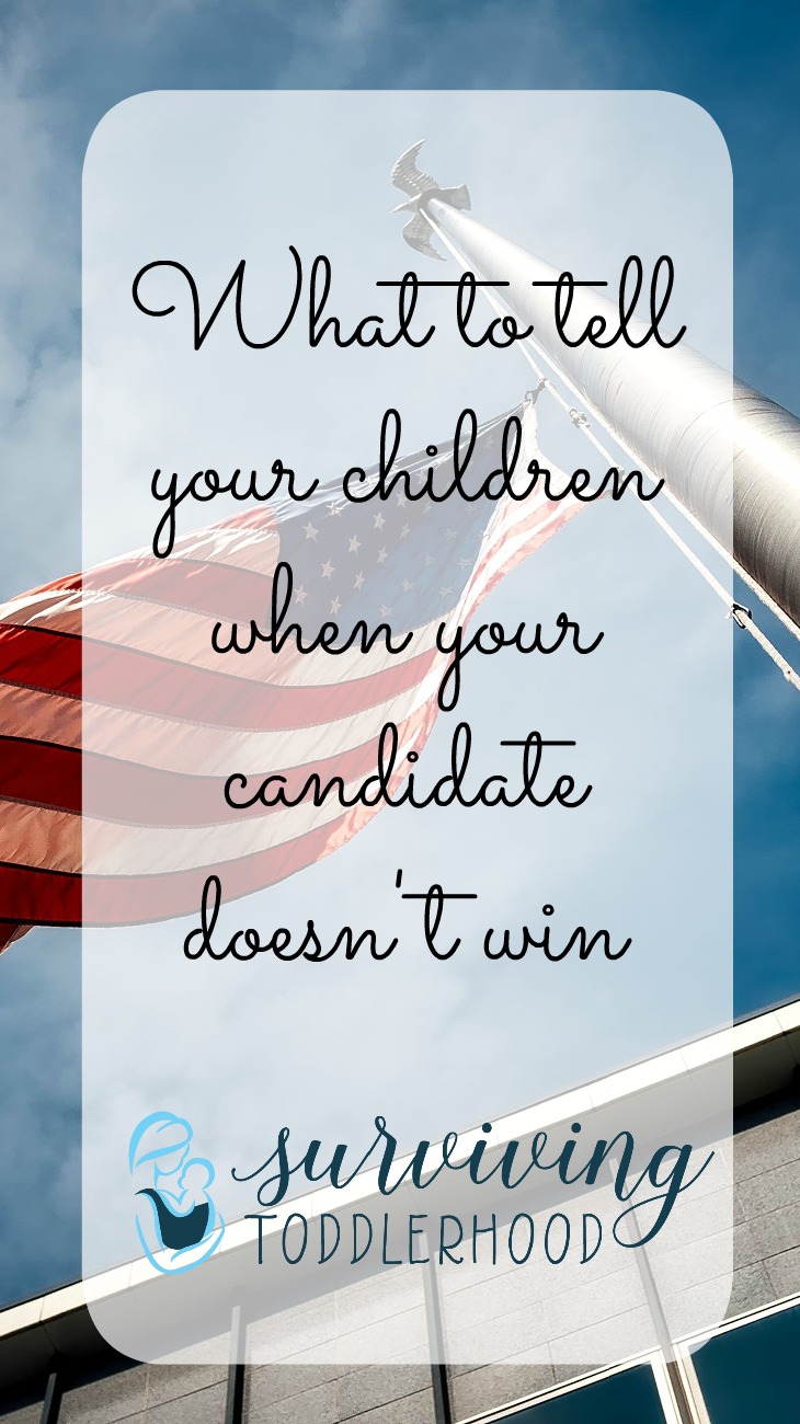 As christian parents how do we respond when our candidate of choice does not get elected? What do we tell our children about candidates we see as very flawed?