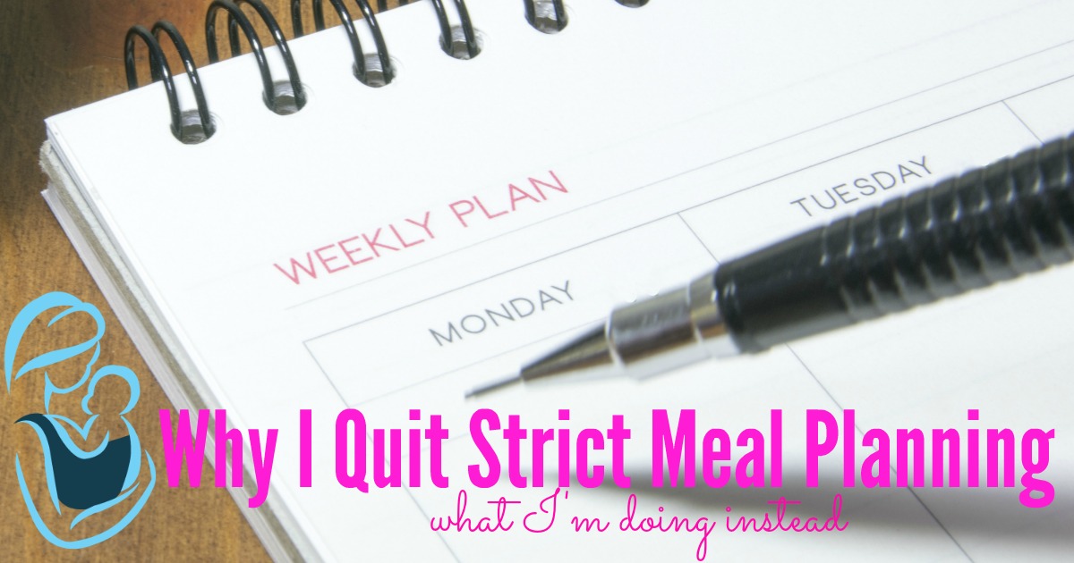 Have you tried meal planing, but just couldn't figure out a system that worked for you? Maybe you should ditch strict meal planning and try this instead. Meal Planning | Homemaking | Menu Plan | Once A Month Grocery Shopping |