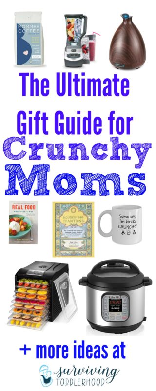 The Ultimate Gift Guide for Crunchy Moms. Wondering what to get for that crunchy mama on your list this year? Here is the ultimate gift guide just for you! Crunchy Mom | Gift Guide | Crunchy Mama | Mom Life | Christmas Gifts | Christmas Gifts for Mom | Motherhood | Natural Mothering | Sorta Crunchy | #sortacrunchy #crunchymom #crunchymama #momlife #giftsformom #motherhood