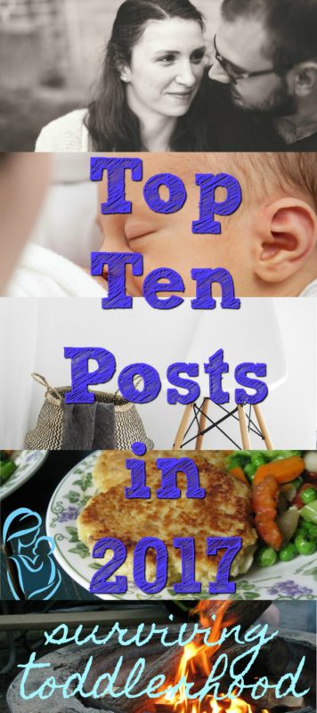 Top Ten Posts of 2017 on Surviving Toddlerhood. Encouragement for a mommas heart, natural living, postpartum care, marriage, and more! #momlife #momhacks #motherhood #mothering #trimhealthymama #breastfeeding 