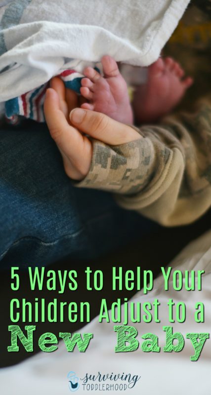 Adding a new baby to your family? Check out these 5 ways to help your children adjust to a new baby. #motherhood #pregnancy #siblings #familylife #postpartum #momhacks #momlife #newborn #bigbrother #bigsister #newbaby #largefamily #postpartumcare #thefirstsixweeks