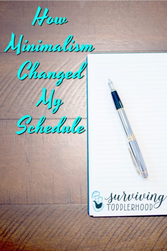 Minimalism Changed My Schedule. When I started decluttering my home, I began to realize how cluttered my time and schedule was. Here is how we changed that...#minimalism #planneraddict #scheduling #momhacks #momlife #decluttering #springcleaning 