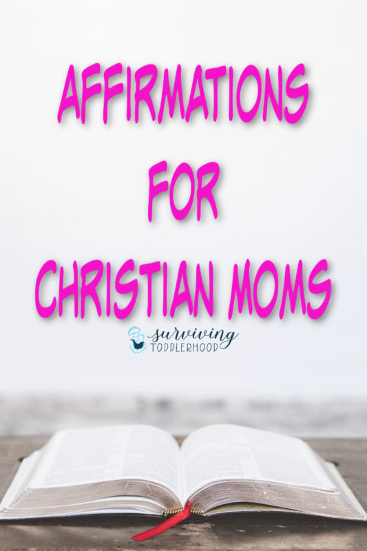 Affirmations for Christian Moms. What do you do when your littles have you in a tizzy? Who do you turn to? These Biblical affirmations can help you to keep your eyes on Christ, instead of placing them on yourself or other "experts". #christianmotherhood #survivingtoddlerhood #thriving #motherhood #crunchymom #selfhelp #selfcare #momlife #parenting #familylife