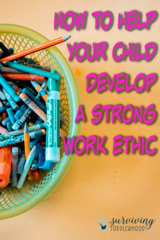How to Help Your Child Develop A Strong Work Ethic, want to know the secret? It starts with you!! #motherhood #parenting #christianparenting #christianmotherhood #momlife #raisingmen #charactertraining